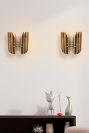 Opviq Tulip Sconce Lámpara de pared Nogal